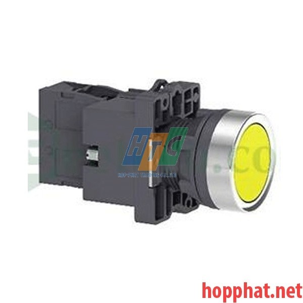 Nút nhấn có đèn báo Ø22, điện áp 220V AC, N/O, màu vàng - XA2EW35M1