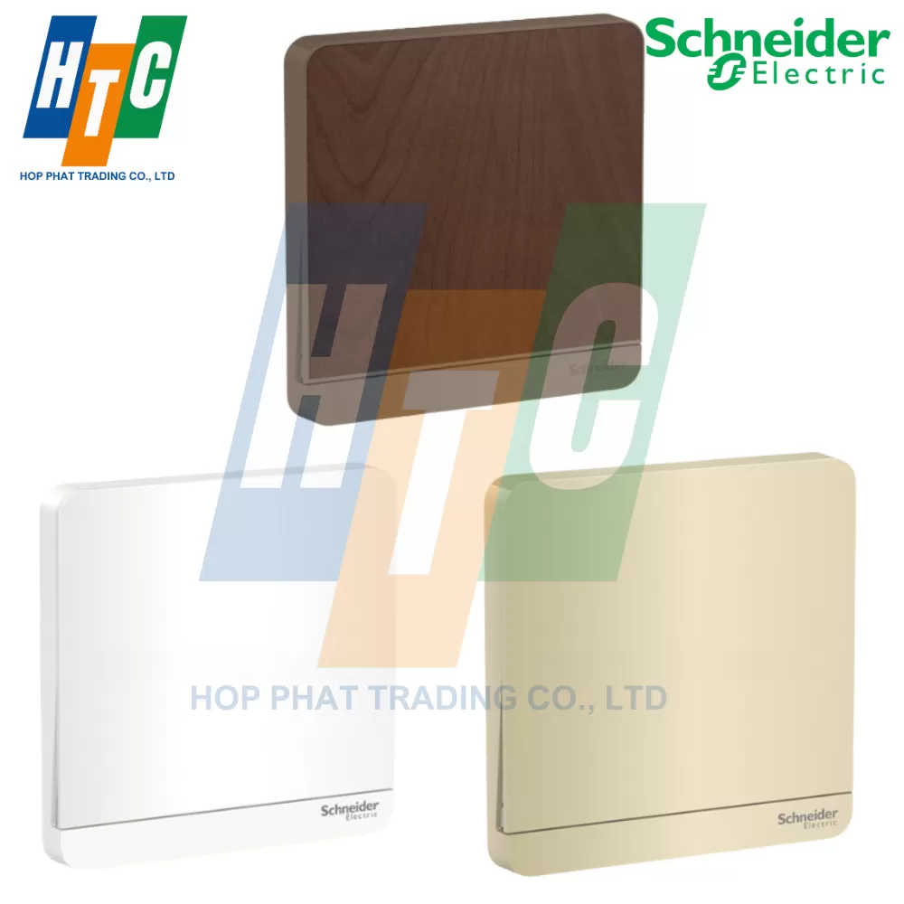 Bộ Công Tắc Bốn 1 Chiều 16AX, Có Đèn Led Màu Gỗ