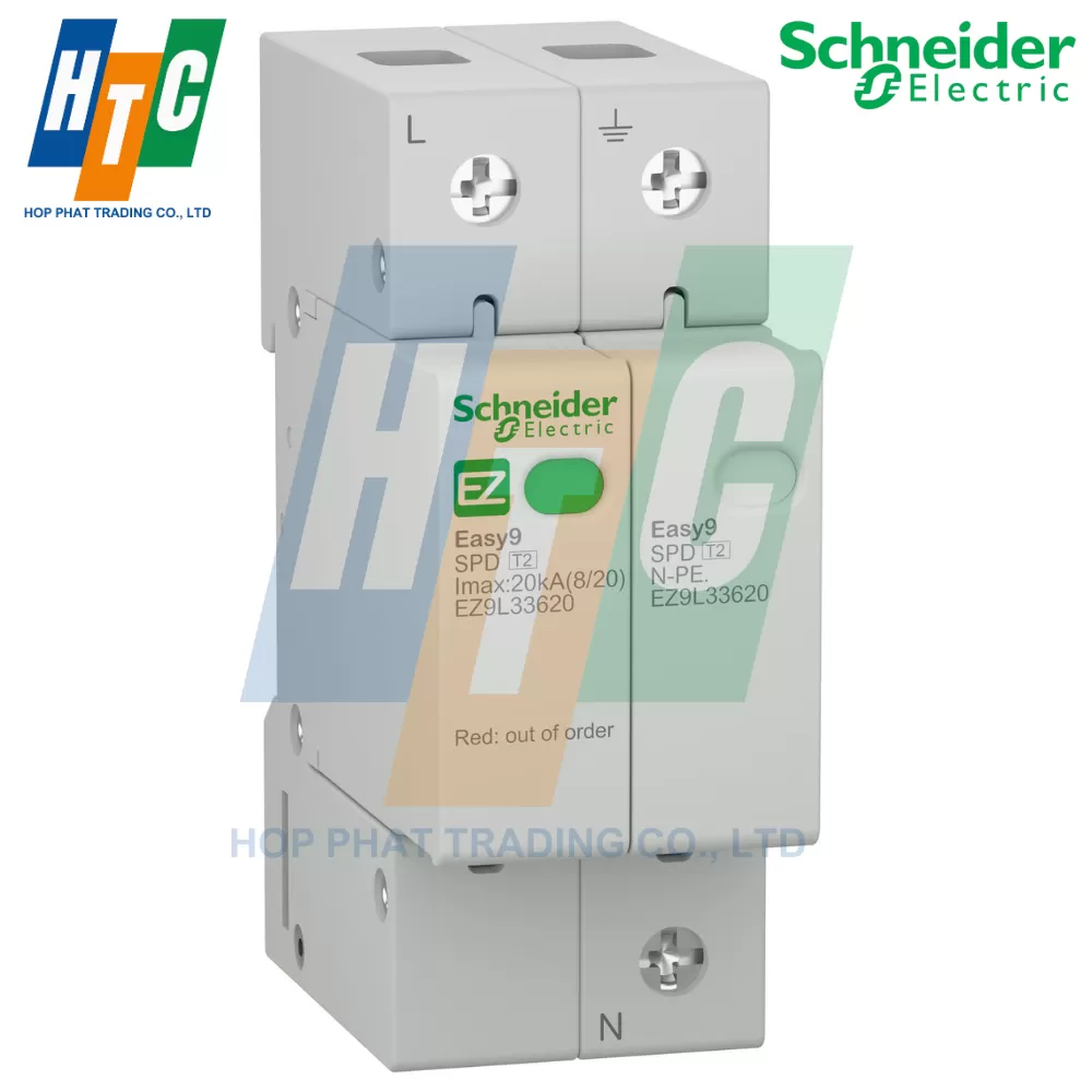 Chống sét lan truyền Easy 9 SPD 1P+N 20kA - EZ9L33620