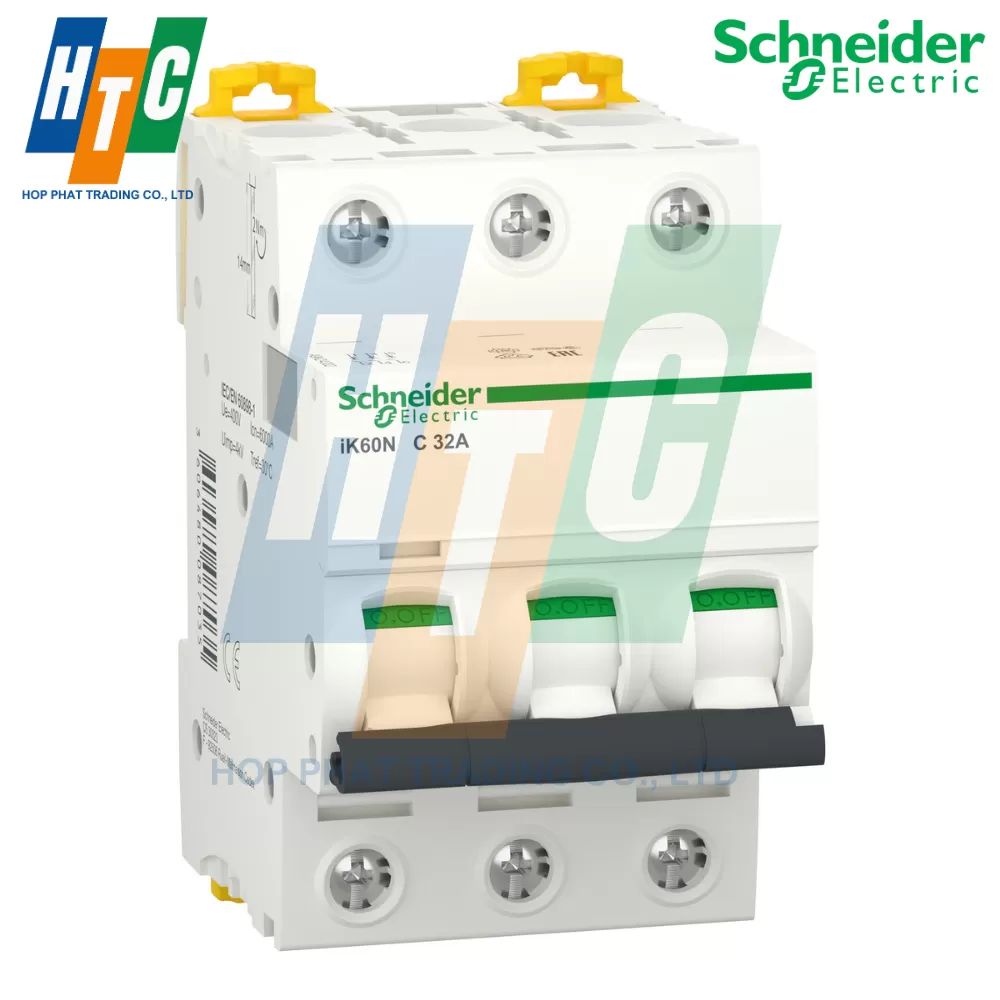 Át tô mát MCB 3P 63A 6kA - A9K24363