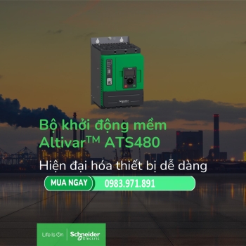 Hướng dẫn cài đặt khởi động mềm ATS480 của Schneider Electric