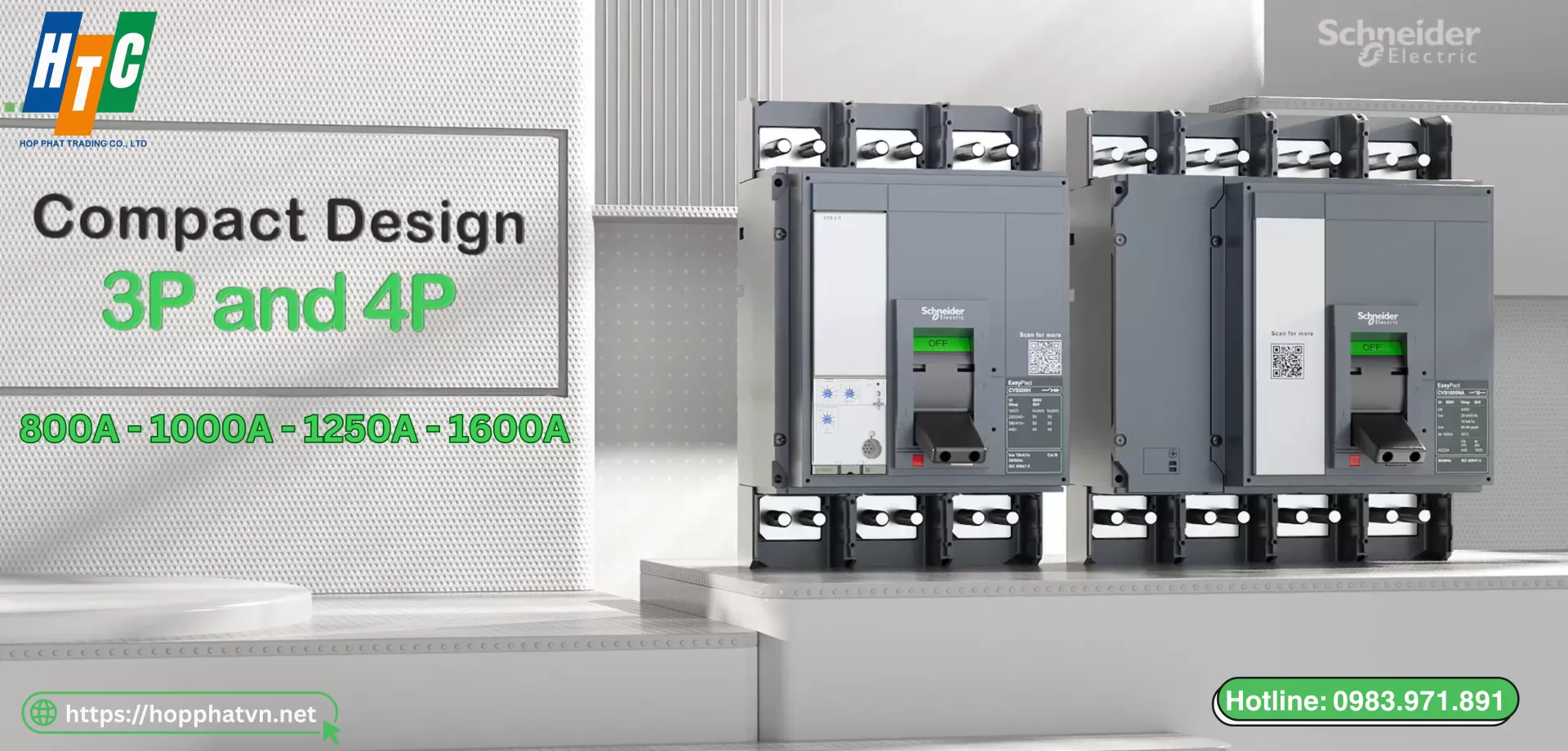 MCCB Schneider EasyPact CVS800H & CVS1000H