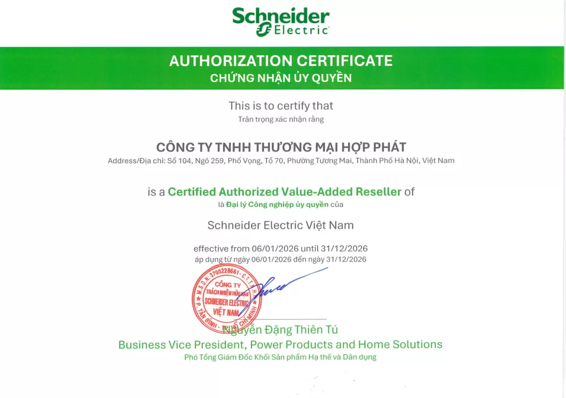Hợp Phát Trading Co., Ltd – Đối Tác Chiến Lược, Đại Lý Ủy Quyền Chính Thức Của Schneider Electric Việt Nam